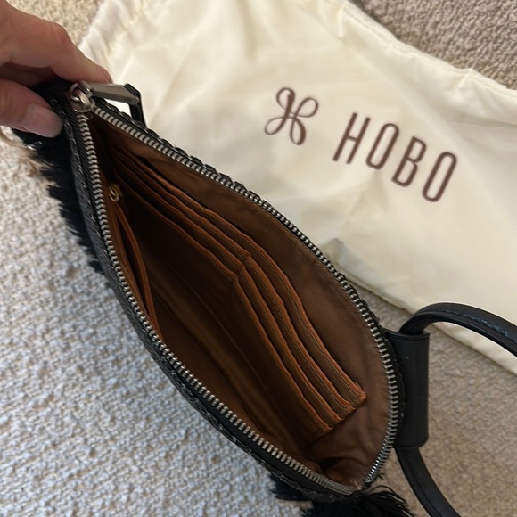 HOBO  Black Fringe Clutch/wristlet - Picture 3 of 5
